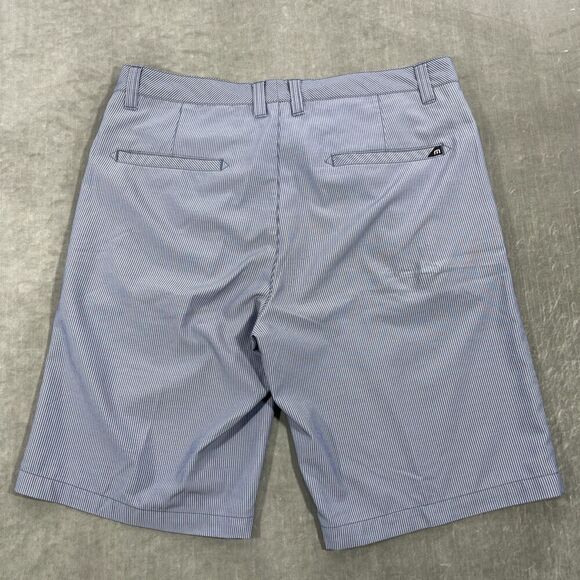 Travis‎ Mathew Mens 34 Blue Stripe Lightweight Golf Shorts - Picture 5 of 7